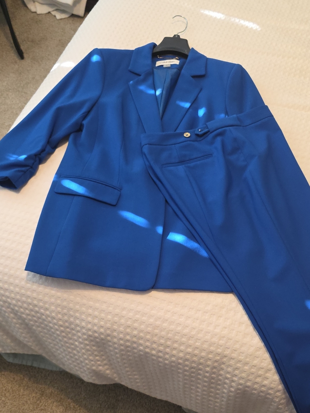 Calvin Klein Vibrant Royal Blue Two-Piece Suit